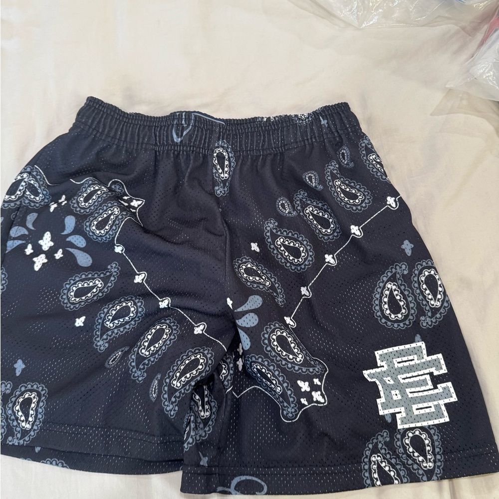 Eric Emanuel Black and White Athletic Shorts